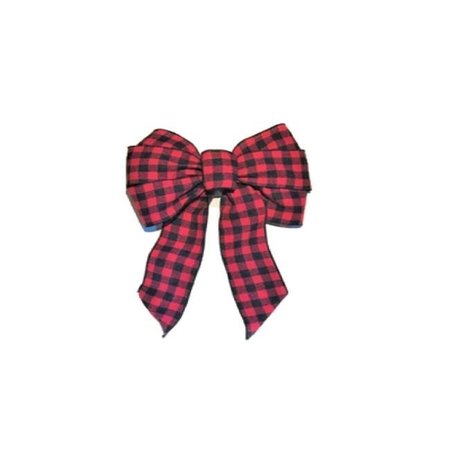 HOLIDAY TRIM Holiday Trim 266617 Buffalo Plaid Deluxe Wired Christmas Bow 266617